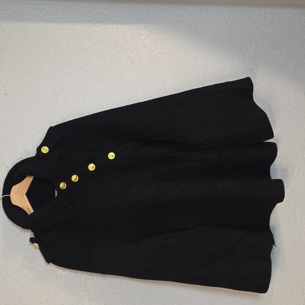 Commense Black Cape Coat